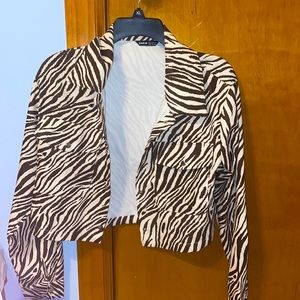 shein zebra print jacket